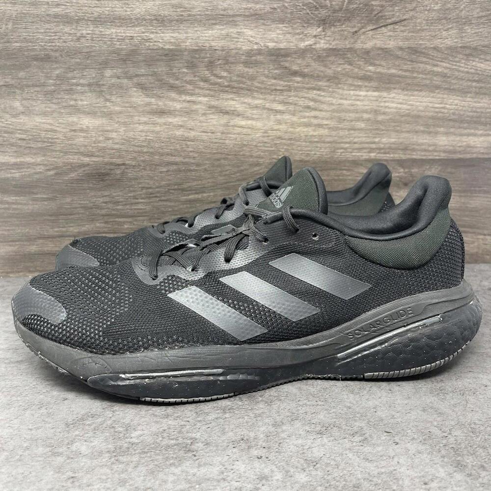 Adidas Solarglide 5 Shoes Mens Size 13 Black Sneakers GX5468